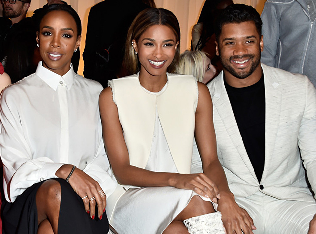 Kelly Rowland, Ciara, Russel Wilson Kelly Rowland, Ciara, Russel Wilson